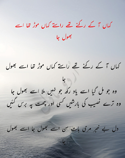 kahan aa ke rukne the raste